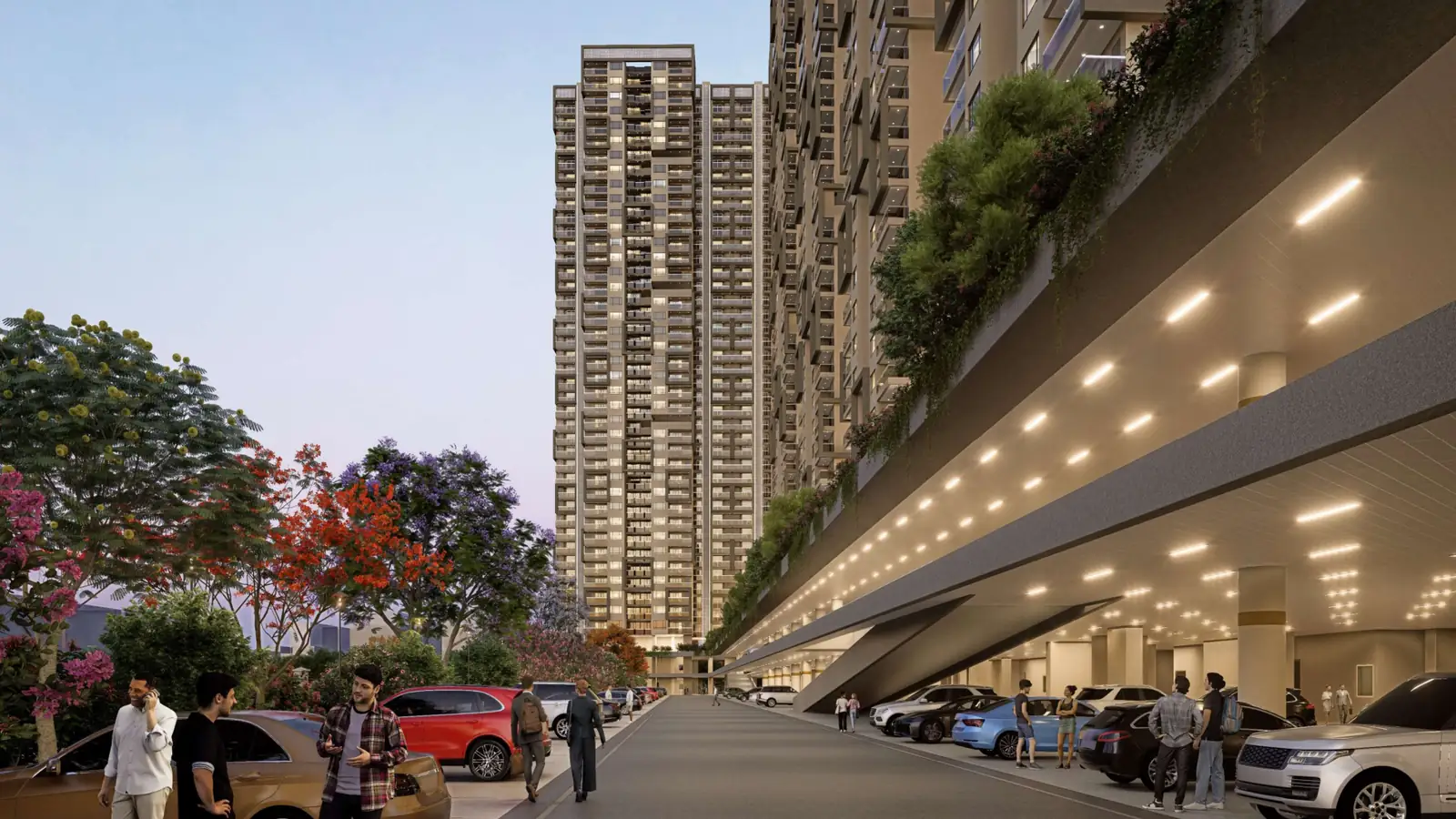 Podium drop-off and parking (artist's impression)