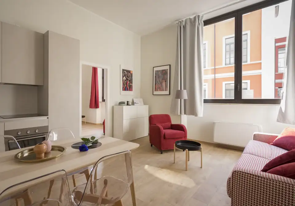 Furnished apartment living room