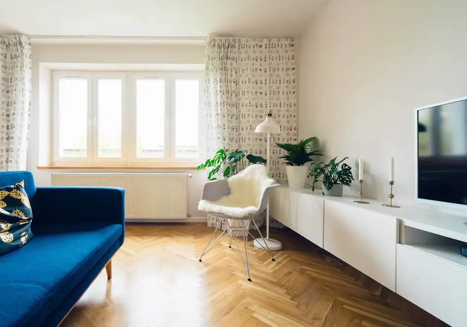 Sunlit living room